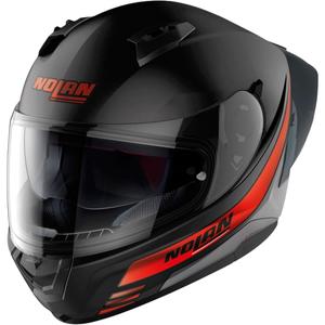 Cască de motociclist Nolan N60-6 Sport Outset 21 neagră și roșie integrală pentru motociclete