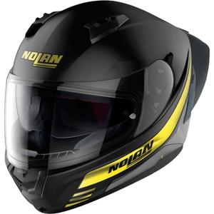 Cască de motociclist Nolan N60-6 Sport Outset 22 neagră și galbenă integrală pentru motociclete