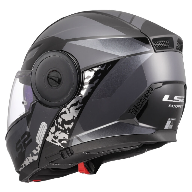 Cască de motocicletă pliabilă LS2 FF902 Scope II Oxyd negru-titan