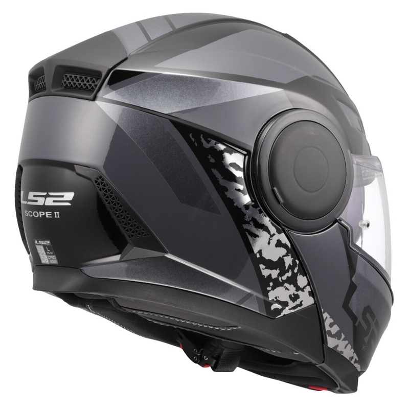 Cască de motocicletă pliabilă LS2 FF902 Scope II Oxyd negru-titan