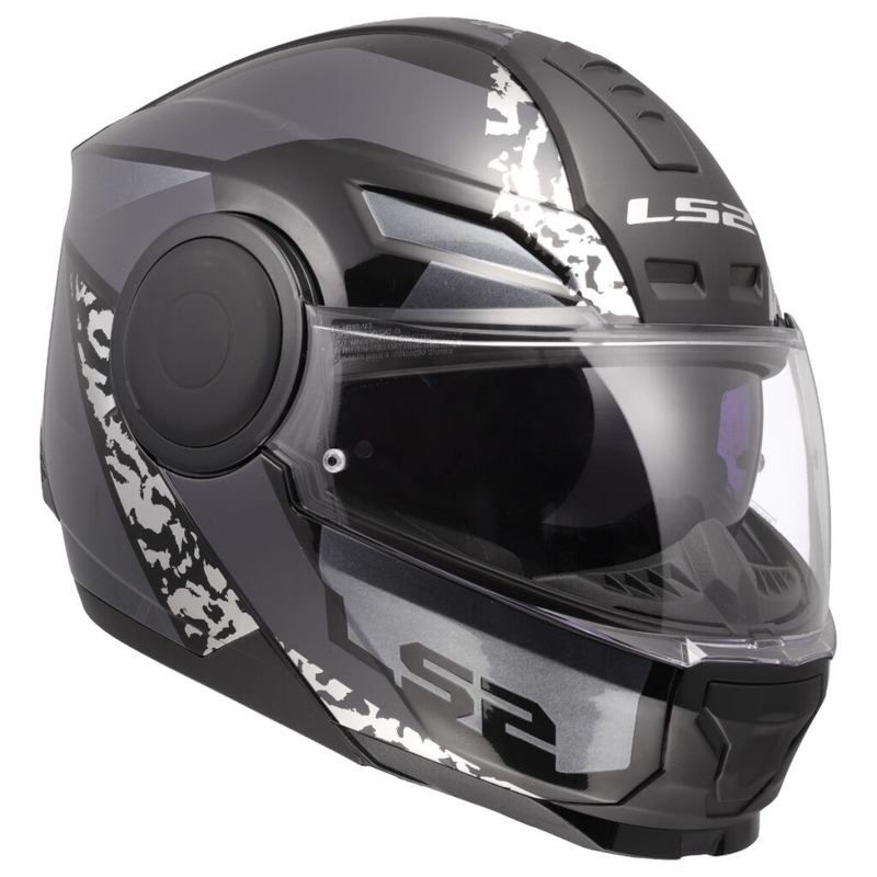Cască de motocicletă pliabilă LS2 FF902 Scope II Oxyd negru-titan