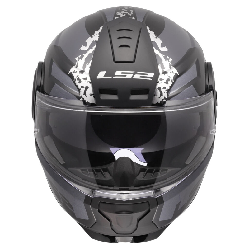 Cască de motocicletă pliabilă LS2 FF902 Scope II Oxyd negru-titan