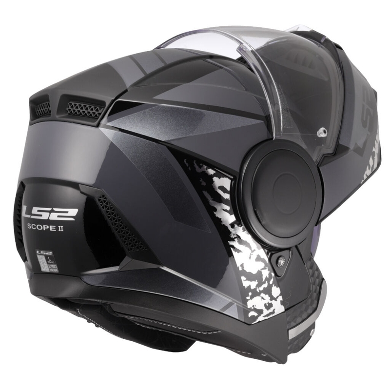 Cască de motocicletă pliabilă LS2 FF902 Scope II Oxyd negru-titan