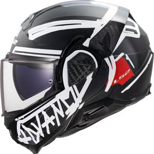 Cască de motocicletă pliabilă LS2 FF910 Advant II Tape neagră