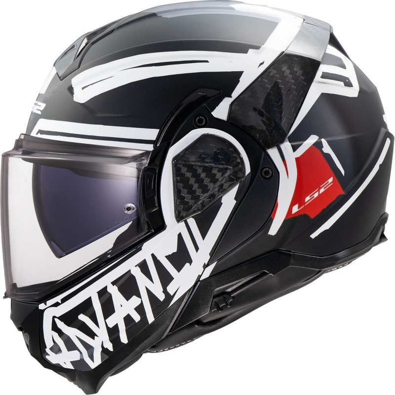 Cască de motocicletă pliabilă LS2 FF910 Advant II Tape neagră