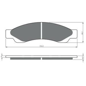 Placute de frana GOLDFREN 441 S33 STREET FRONT