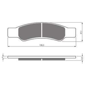 Placute de frana GOLDFREN 440 S33 STREET Spate
