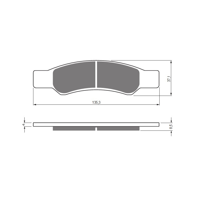 Placute de frana GOLDFREN S33 STREET Spate
