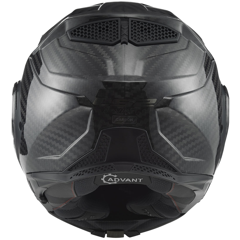Cască de motocicletă pliabilă LS2 FF901 Advant X Solid Carbon negru