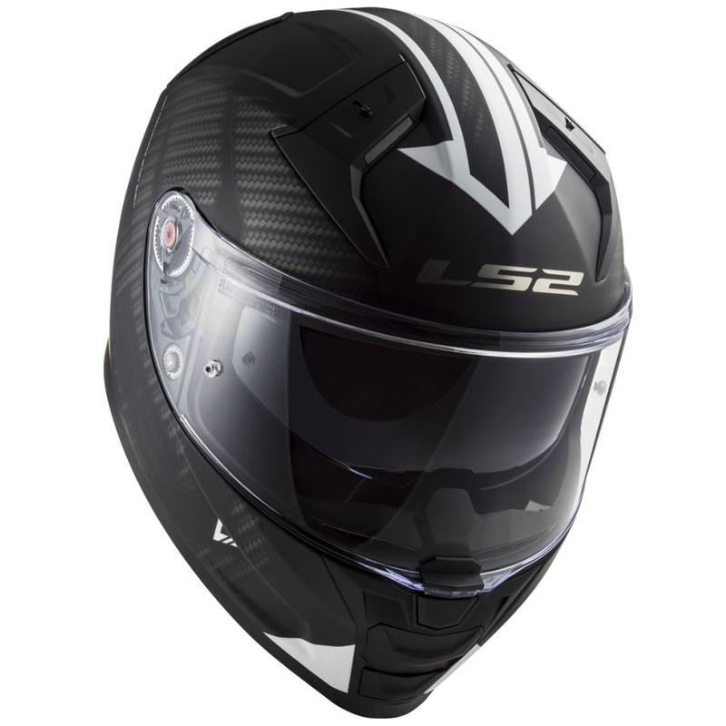 Cască integrală pentru motocicletă LS2 FF811 Vector II Splitter alb-negru