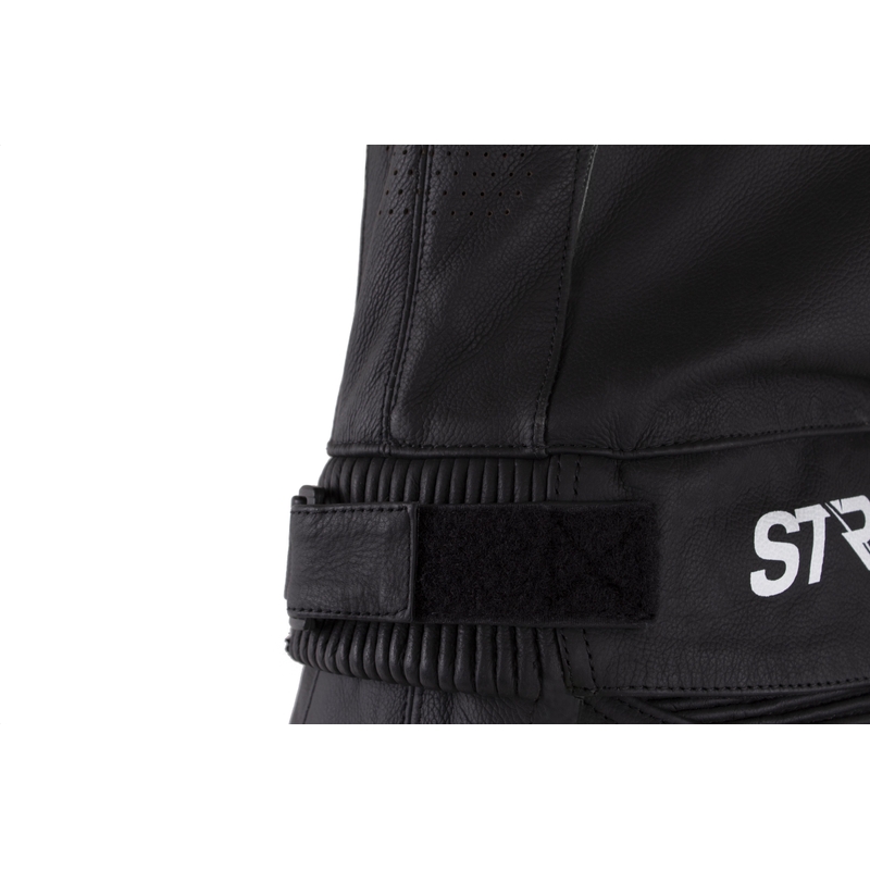 Costum de motocicletă din piele Street Racer Fast Track 2.1 negru-alb