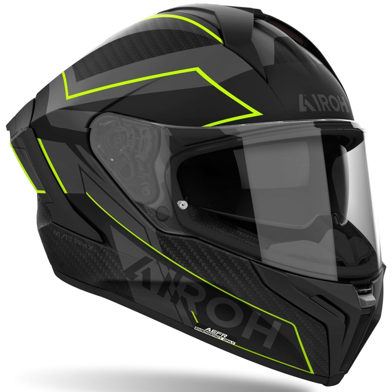 Casca moto integrala Airoh MATRYX Sentinel galben mat