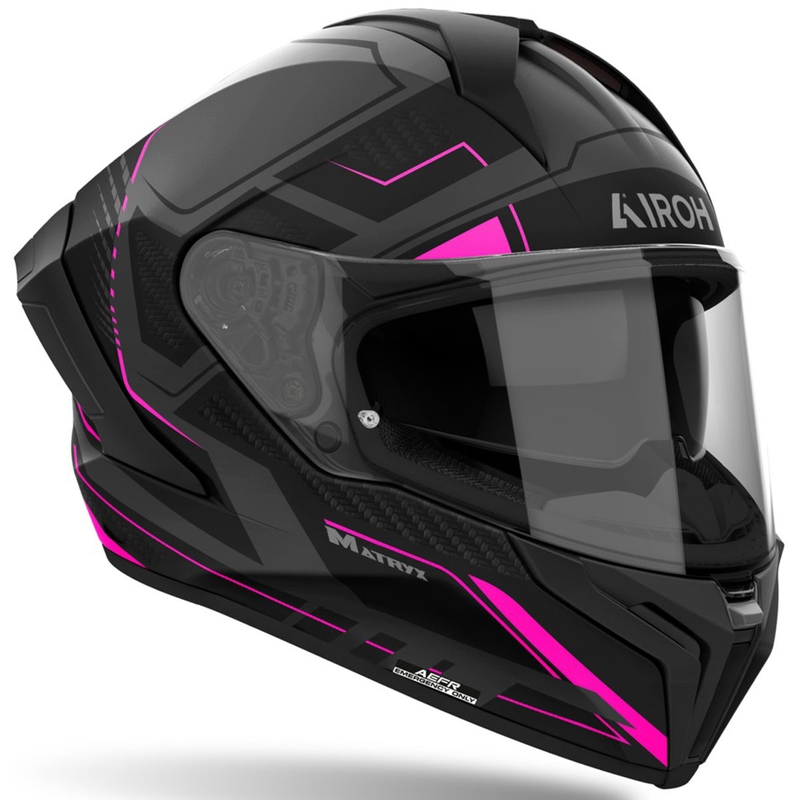 Casca integrală pentru motociclete Airoh MATRYX Rocket roz mat