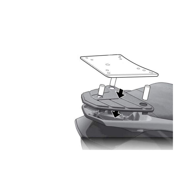 Kit de prindere cutie Top Master SHAD pentru KEEWAY Silverblade 250 2012-2017