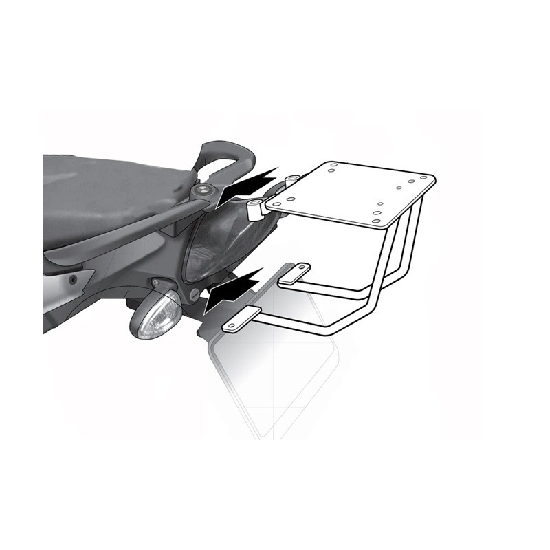 Kit de prindere cutie Top Master SHAD pentru BMW F 800 S 2007-2015, BMW F 800 R 2007-2015