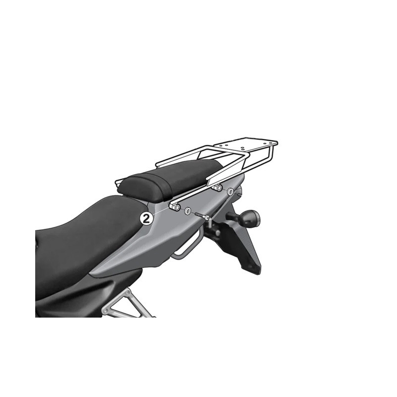Kit de prindere cutie Top Master SHAD pentru DAELIM Roadwin 125 2006-2014