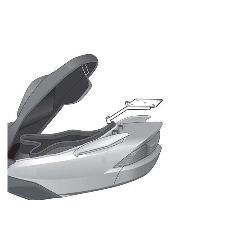 Kit de prindere cutie Top Master SHAD pentru SUZUKI UH 125 Burgman 2002-2006, SUZUKI UH 150 Burgman 2002-2006