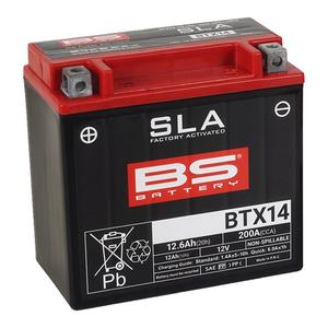 Baterie activata din fabrica BS-BATTERY BTX14 (FA) (YTX14 (FA)) SLA