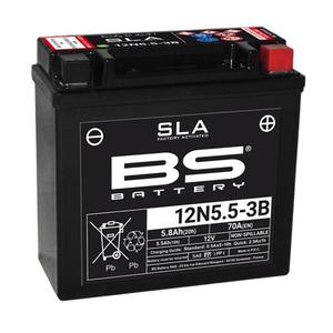 Baterie activata din fabrica BS-BATTERY 12N5.5-3B (FA) SLA