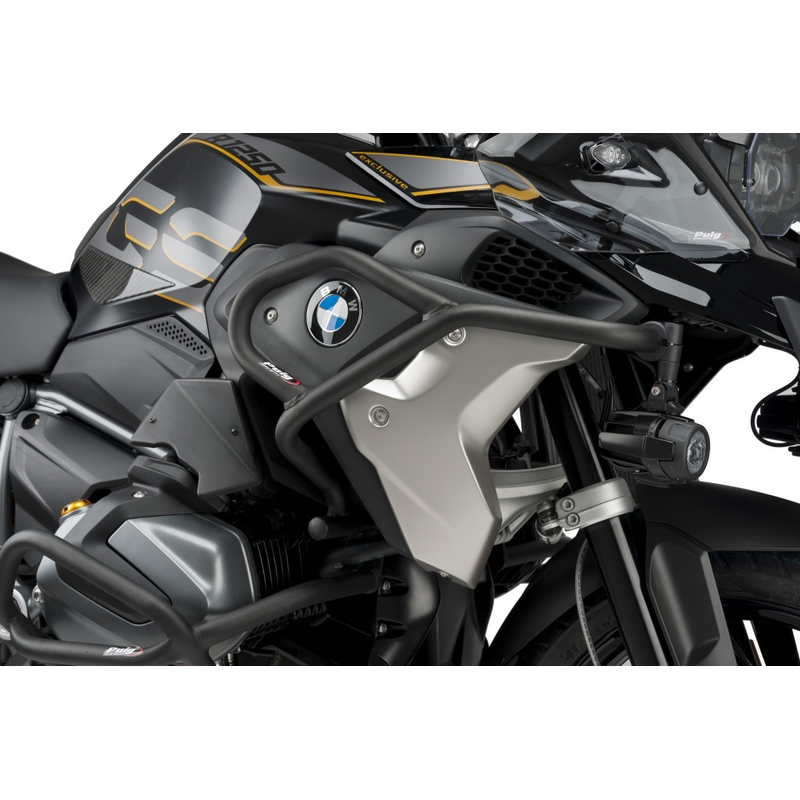 Engine guards PUIG d 25mm, higher Negru