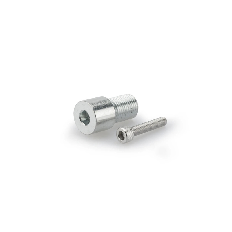 Mirror adaptor PUIG MP argintiu bar end