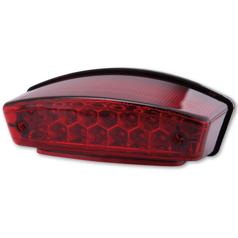 Stop spate pentru motocicletă Highsider Smart Monster LED, roșu