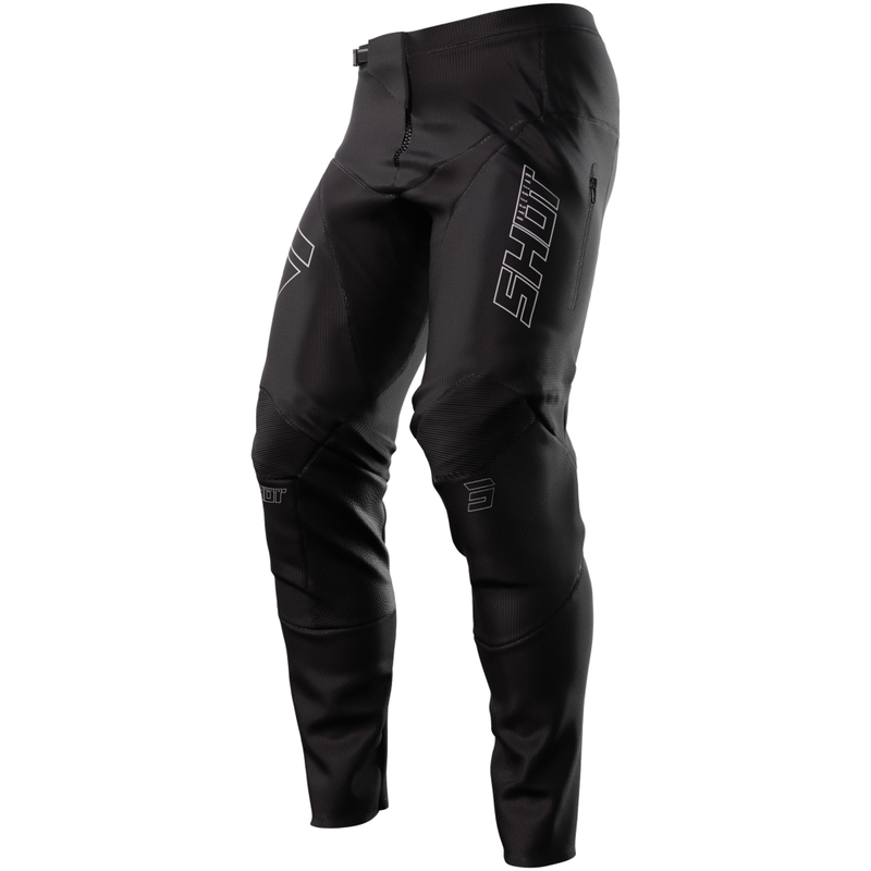 Pantaloni motocross Shot Contact Zip negri