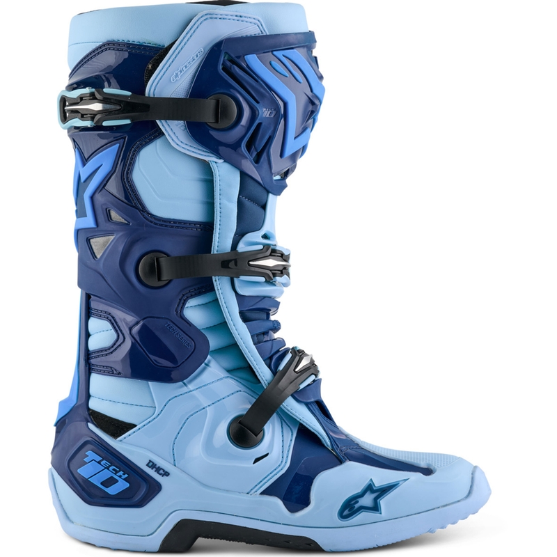 Ghete Motocicletă Alpinestars Tech 10 Ediție Limitată Steelers Albastru-Albastru Deschis