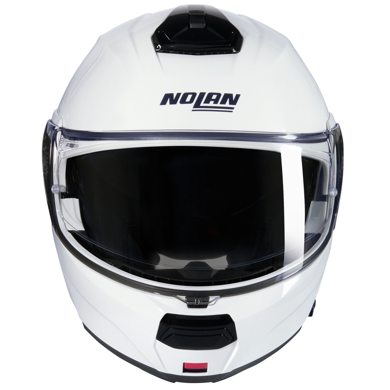 Cască de motocicletă pliabilă Nolan N100-6 Classico N-COM 305 albă