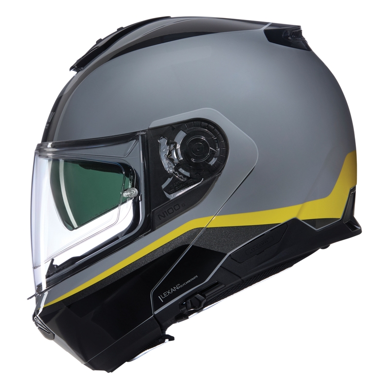 Cască de motocicletă pliabilă Nolan N100-6 Incognito N-COM 346 gri-negru-galben