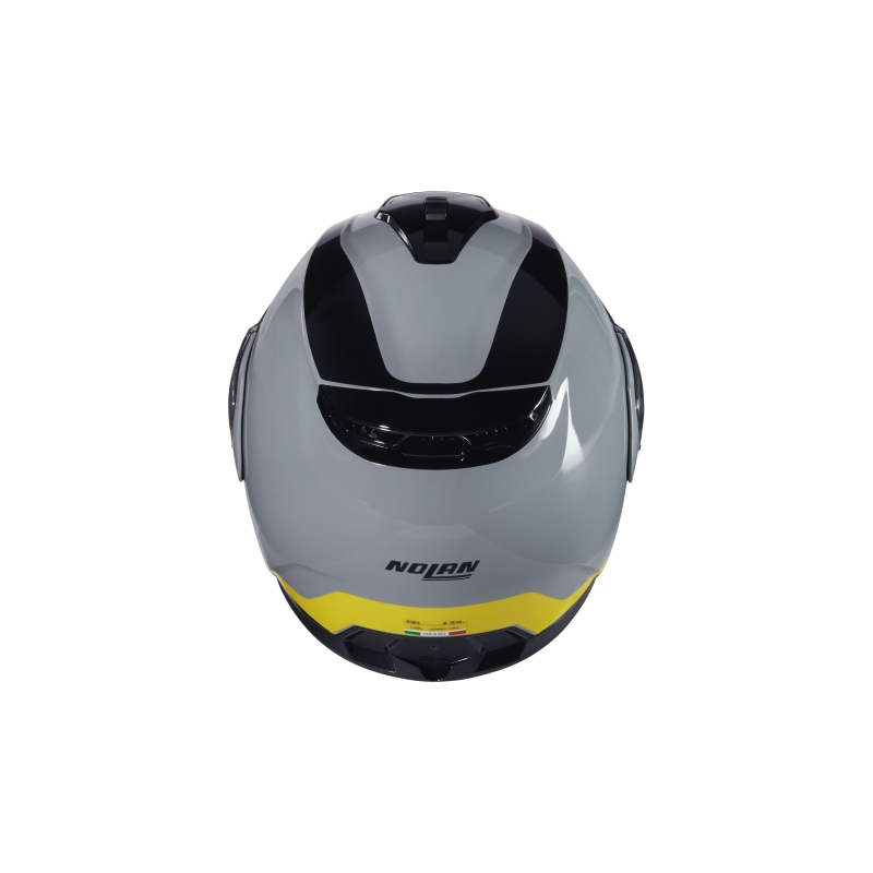 Cască de motocicletă pliabilă Nolan N100-6 Incognito N-COM 346 gri-negru-galben