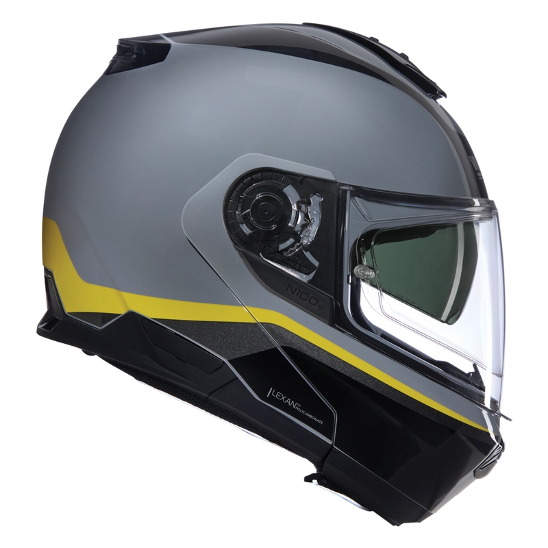 Cască de motocicletă pliabilă Nolan N100-6 Incognito N-COM 346 gri-negru-galben