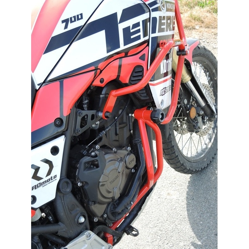 Engine guards RDMOTO Rosu (with protectors)
