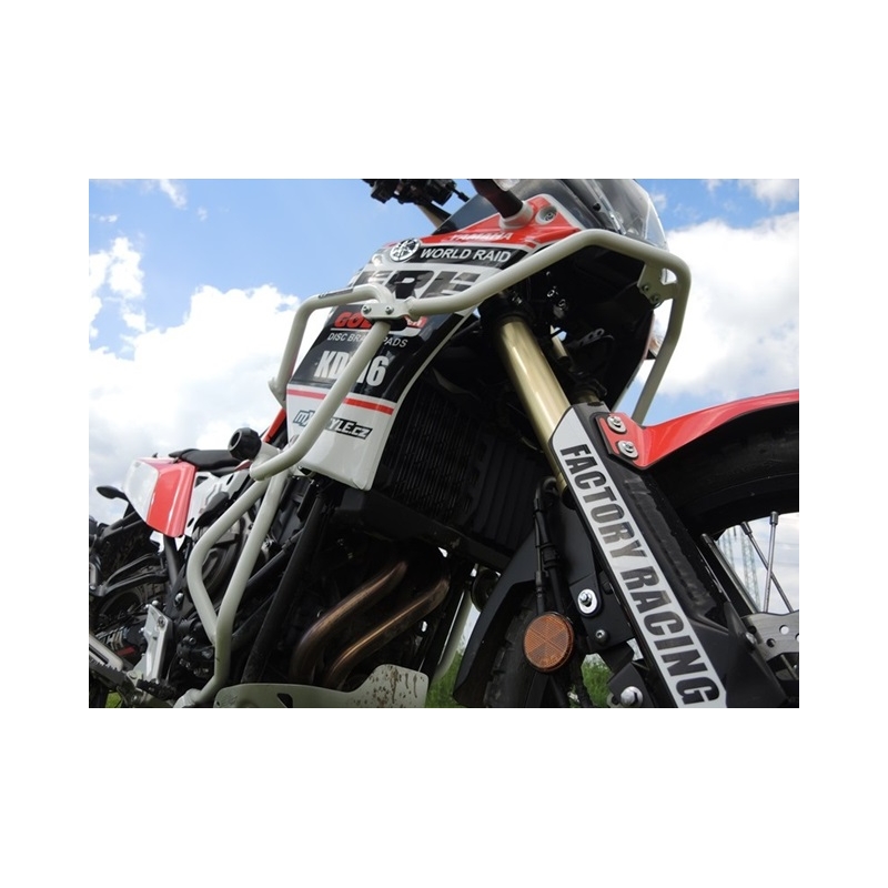 Engine guards RDMOTO Alb (with protectors)