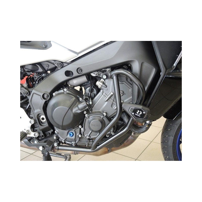 Engine guards RDMOTO Negru (with protectors)