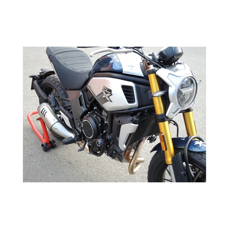 Engine guards RDMOTO Negru (with protectors)