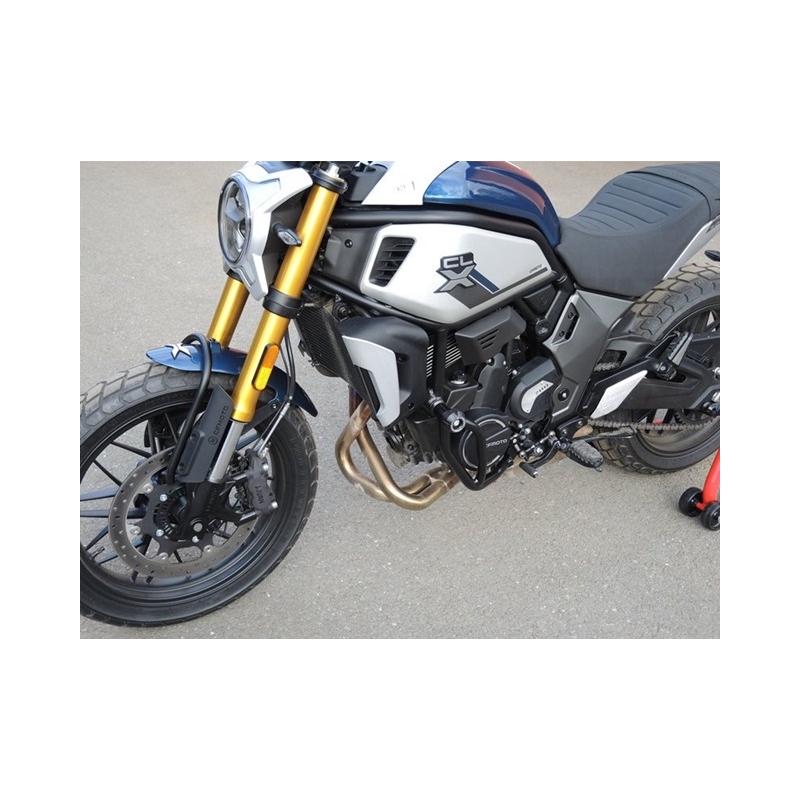 Engine guards RDMOTO Negru (with protectors)