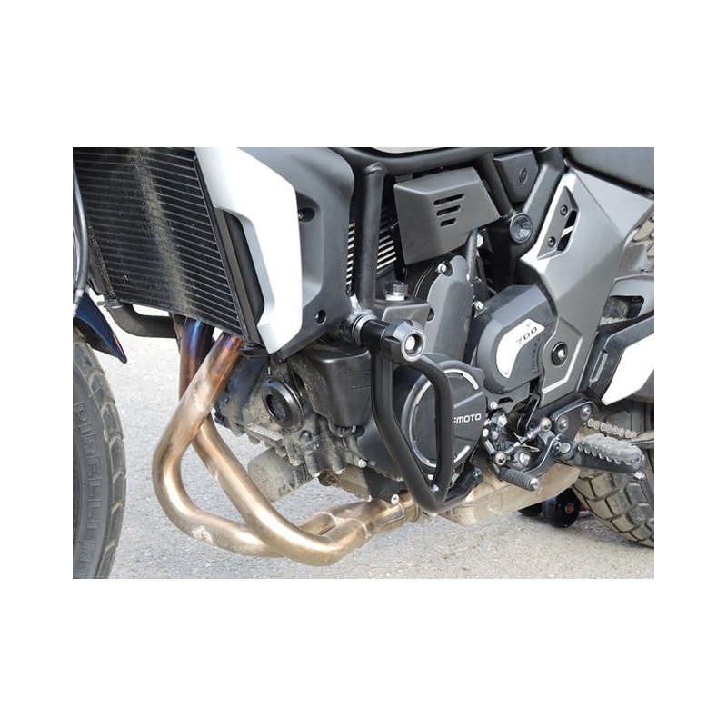 Engine guards RDMOTO Negru (with protectors)