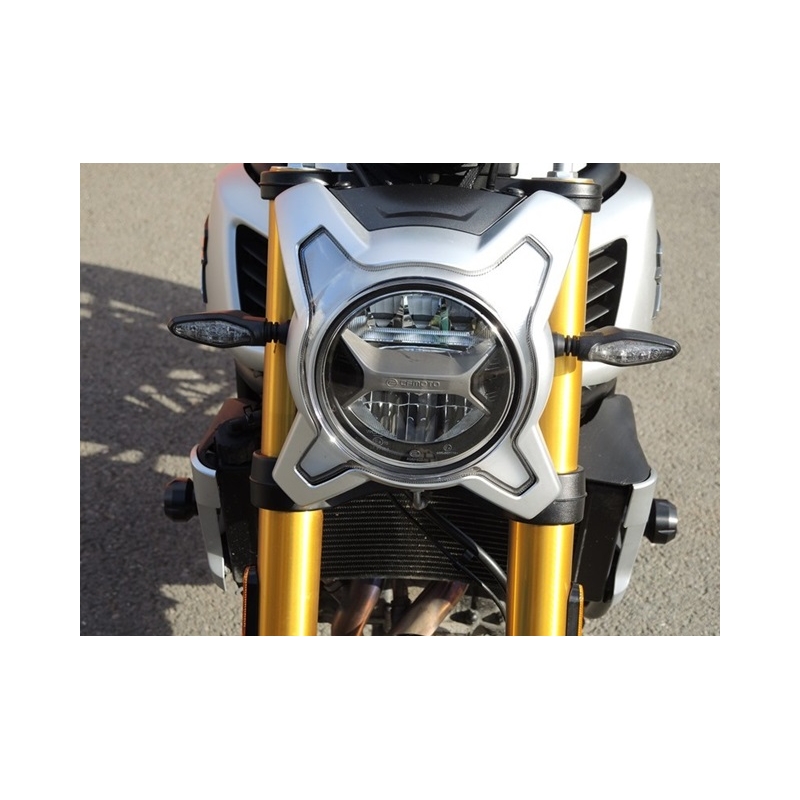 Engine guards RDMOTO Negru (with protectors)