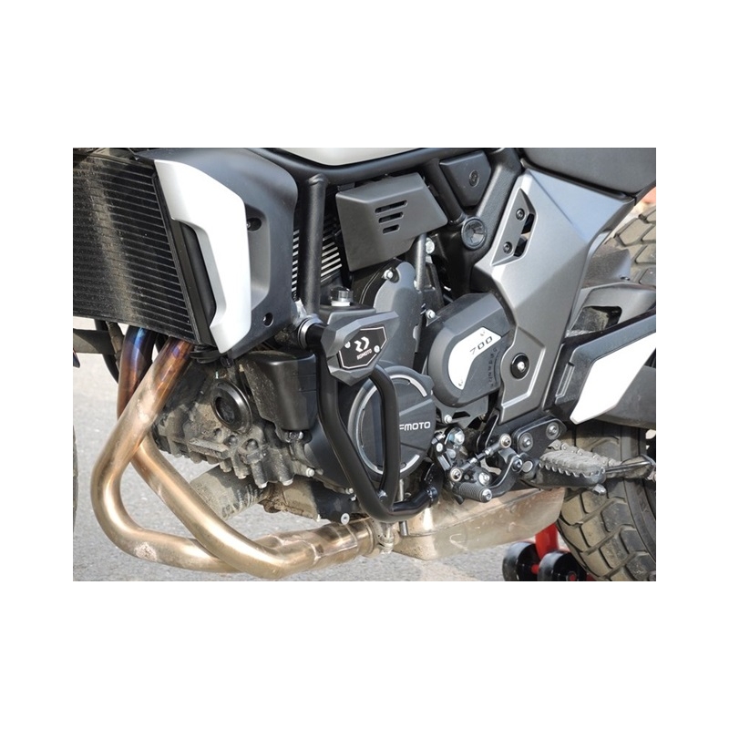 Engine guards RDMOTO Negru (with protectors)