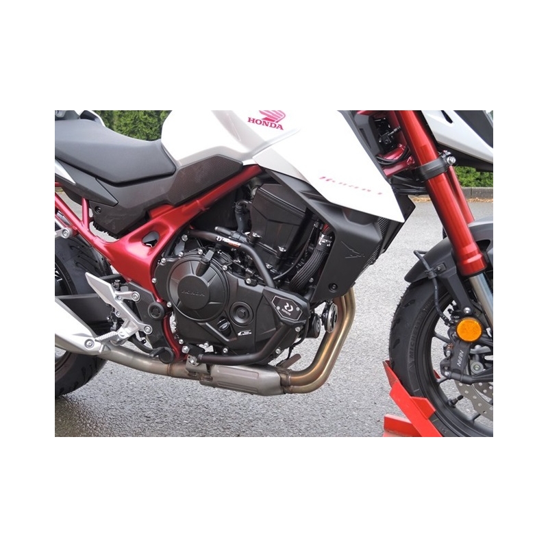 Engine guards RDMOTO Negru (with protectors)