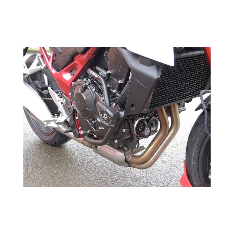 Engine guards RDMOTO Negru (with protectors)