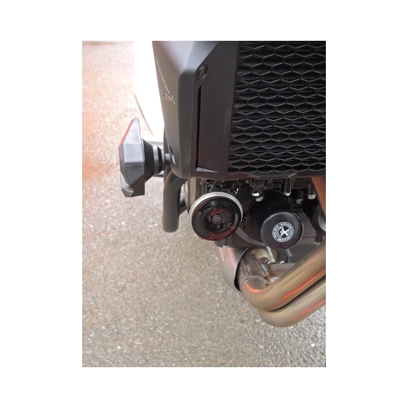 Engine guards RDMOTO Negru (with protectors)