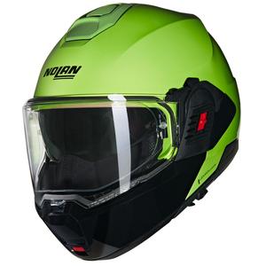Cască de motocicletă pliabilă Nolan N120-1 Mivedi N-COM 329 verde-negru