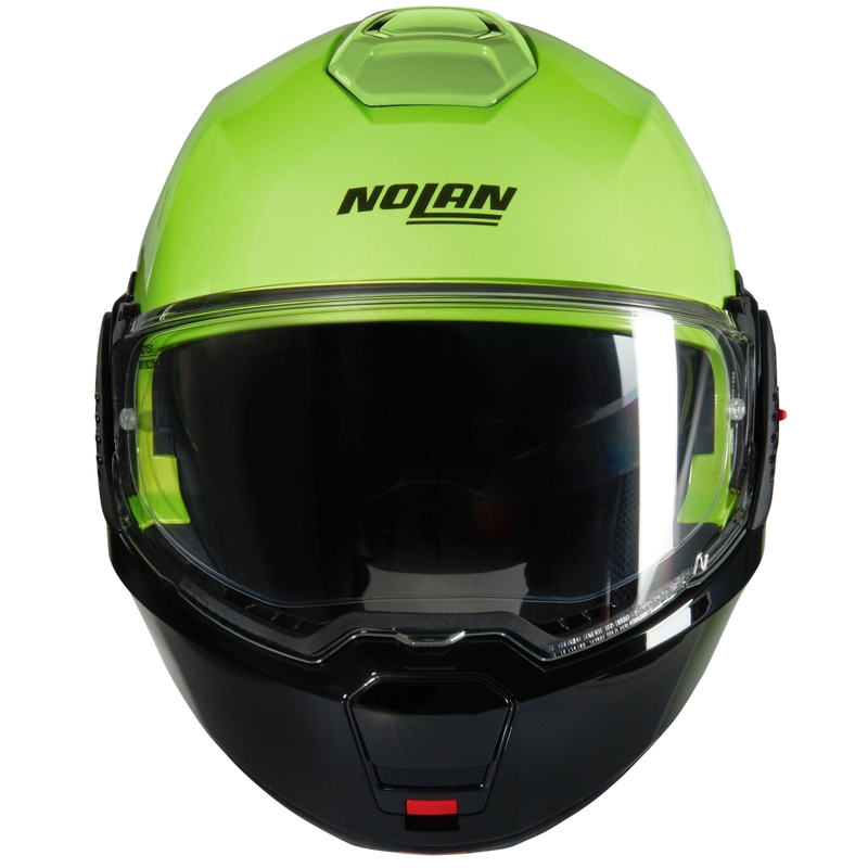 Cască de motocicletă pliabilă Nolan N120-1 Mivedi N-COM 329 verde-negru