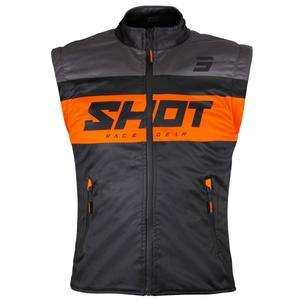 Vesta moto Shot Bodywarmer Lite negru-portocaliu