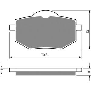 Placute de frana GOLDFREN 322 AD  STREET