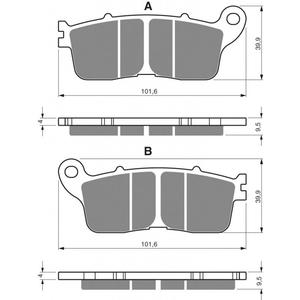 Placute de frana GOLDFREN 323 S3
