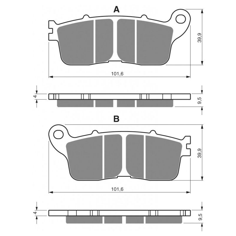 Placute de frana GOLDFREN S3