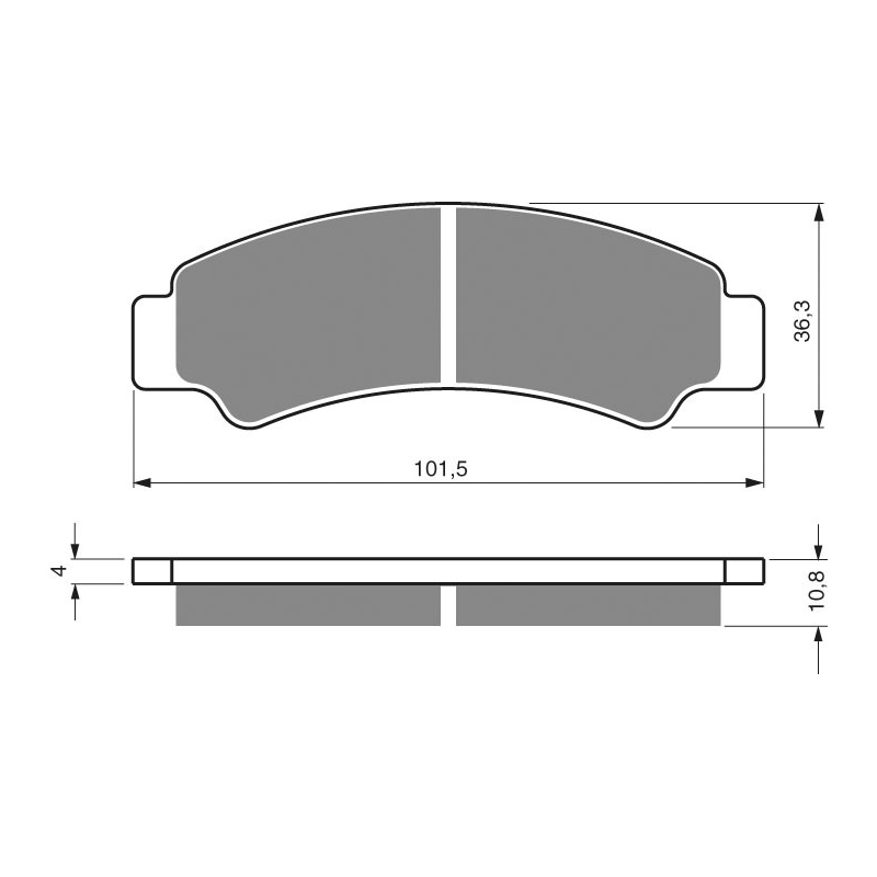 Placute de frana GOLDFREN K5